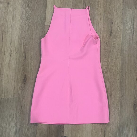Zara Solid Pink Mini Dress Size Medium - Picture 4 of 4